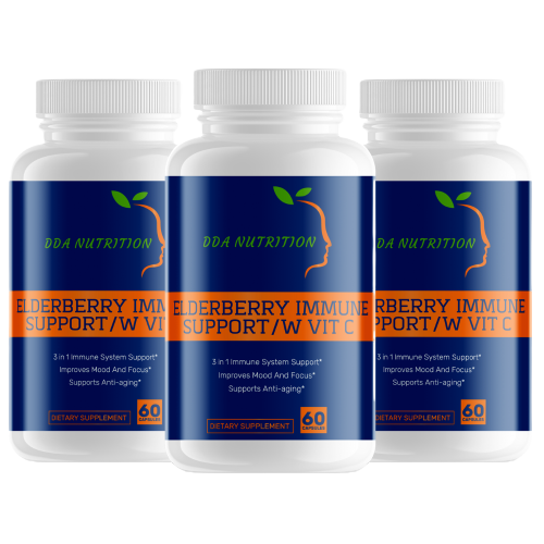 Pack of 3 - Elderberry Immune Support w/Vitamin C